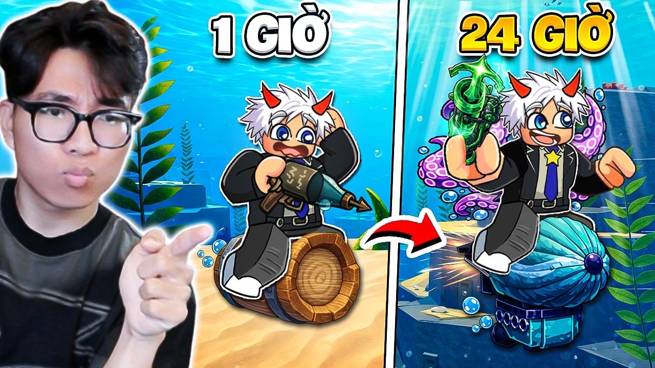 BI HUỲNH MỞ KHÓA TỘC KRAKEN 0,2% VÀ BẮT TẤT CẢ CÁ HIẾM TRONG ROBLOX