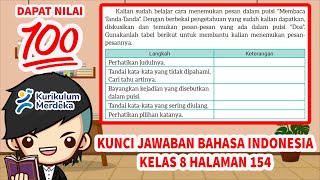 Kunci Jawaban Bahasa Indonesia Kelas 8 Halaman 154 Kurikulum Merdeka