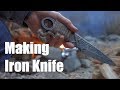 Making Iron Knife from Scratch / 鉄のナイフ作り