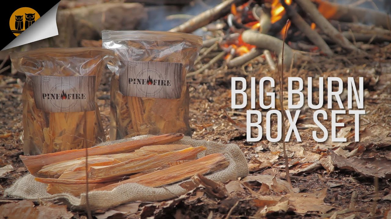 Pine Fire Fatwood The Big Burn Box Field Review YouTube