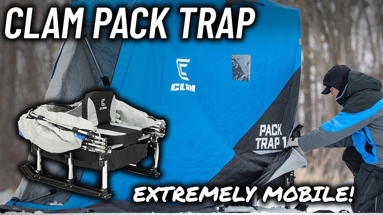 The NEW Clam Pack Trap Ice Shelter | Extremely Mobile Ice Shelter