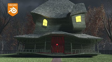 Recreating the Monster House in Blender (Blender Tutorial)