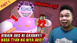 Higanteng Granny Gusto Akong Kainin! - Roblox Escape Grandmas House Obby screenshot 2