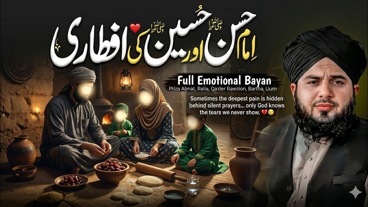 Imam Hassan Aur Hussain (R.A) ki iftari💫 Ramazan special Bayan 2026 peer Ajmal Raza Qadri Bayan