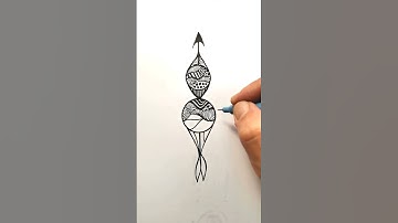 Meditative Doodle Art / Zendoodle / Zentangle Art / Art Therapy