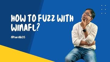 [Fuzzing With WinAFL] How to fuzz a simple C program with WinAFL