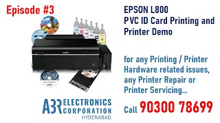 EPSON L800 PVC ID Card Printing Demo. FREE Phoshop Template and Drivers Link in Description