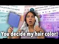 My Subscribers Pick My Hair Color (I hate it!)