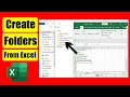 How to Create Folders From Excel As You Type