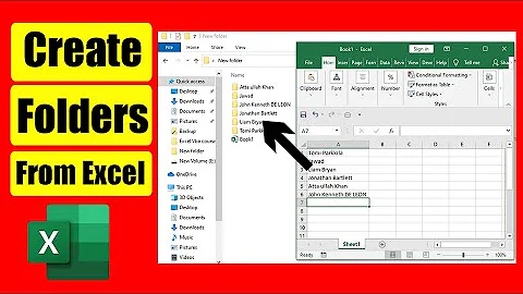 How to Create Folders From Excel As You Type