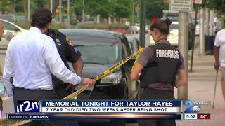 Memorial tonight for taylor hayes