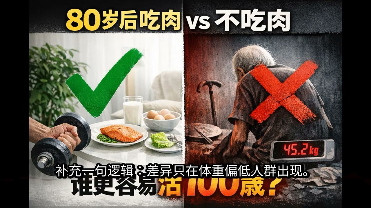 80+不吃肉，活到100概率下降？别再盲目节食：3招防止高龄营养崩盘