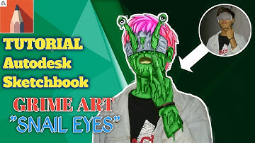 TUTORIAL GRIME ART DI ANDROID  - MATA SIPUT || AUTODESK SKETCHBOOK