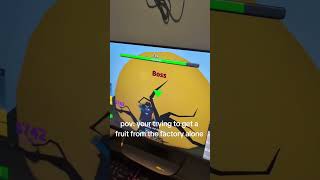 POV your trying to get a fruit from the factory alone🥀#fyp #roblox