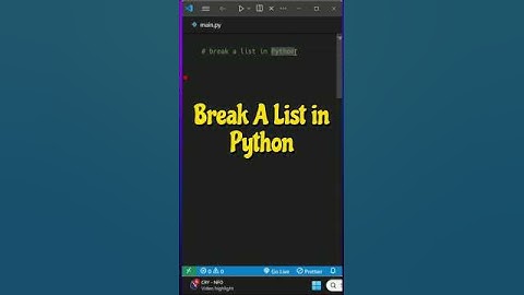 Break Any List into Chunks in Python 🔥 #PythonTips #CodeShorts  #coding #python