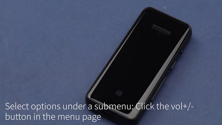 2、The menu instruction of FiiO BTR5