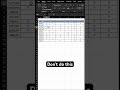 Autofill cells in Excel | Attendance sheet #excel #exceltips #exceltricks #exceltutorial