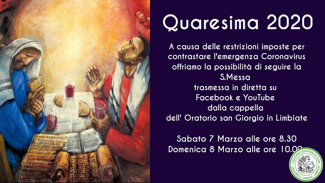 S. Messa della II Domenica di Quaresima YouTube S. Messa della II Domenica di Quaresima YouTube