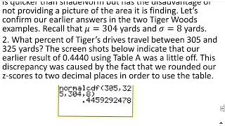Section 2.2C Normal Distribution Calculations