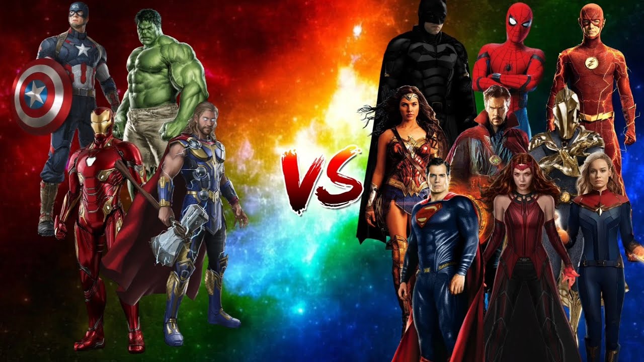 Captain America,Hulk,Iron man & Thor vs a Avengers & Justice league 