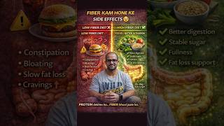 Fiber Kam Hone Ke Side Effects 😱 | Digestion, Fat Loss &amp; Gut Health Truth!