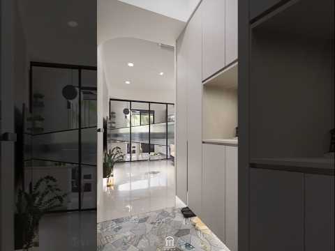 極簡也能很有戲！黑白灰打造19坪現代宅｜小宅大收納設計 #interiordesign #室內設計
