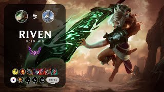 Riven Mid vs Galio - KR Master Patch 14.5