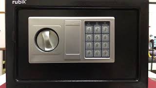 Rubik Safe Box How to Open, Set & Change Pin Code Password and Unlock Using Keys