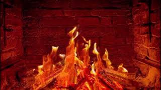 fireplace burning , background video api unggun