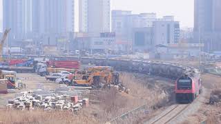 동산역에서 구내입환중인 7610호 A-train 신형디젤기관차
