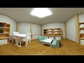 防災VR(3DVR)　室内での地震体験