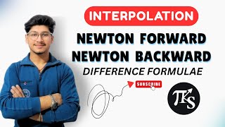 Interpolation | Newton Forward &amp; Backward Difference Formula #tks #interpolation #numericalanalysis