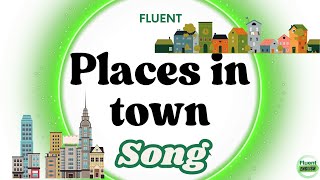 🏙️🎶 Walkin’ Around Town | Community Places Vocabulary Song for Kids | ESL & Preschool Sing-Along