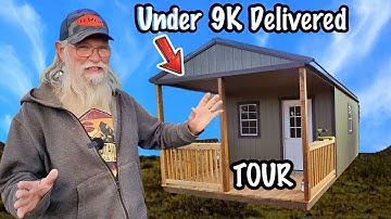 INSIDE My Finished TINY House SHED, Under 9K Delivered!