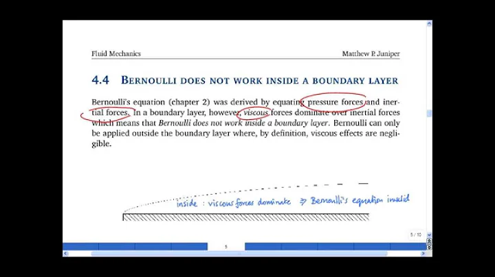 4.4 & 4.5 Benoulli does not work inside a boundary layer