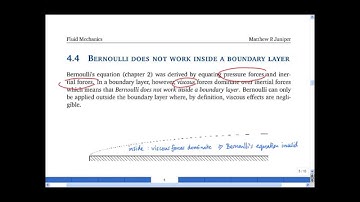 4.4 & 4.5 Benoulli does not work inside a boundary layer