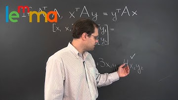 Linear Algebra 11zc: The Combination x ᵀAy for a Symmetric matrix A