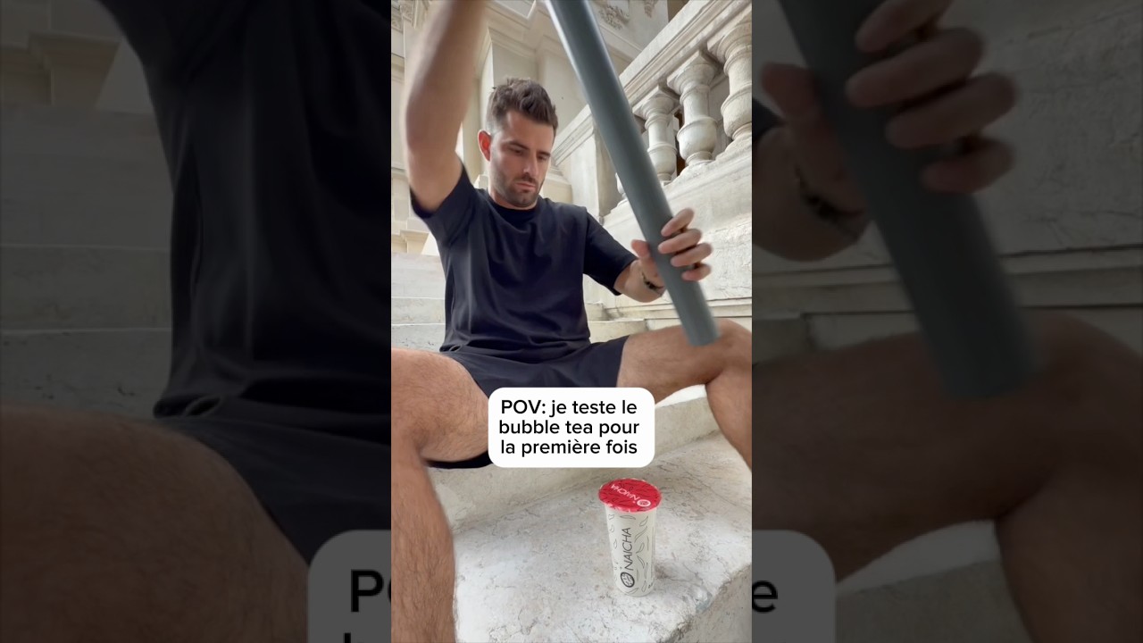 POV: je teste le bubble tea pour la première fois #humour #pourtoi #bubbletea