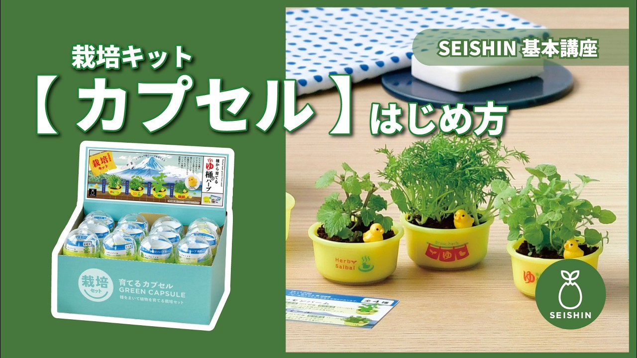 育てるカプセル ゆ桶でハーブ栽培 - 聖新陶芸株式会社｜栽培キットの