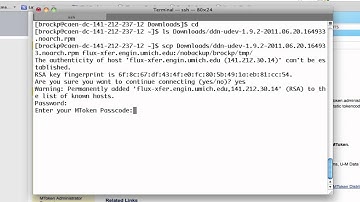 Transfer Host SCP Example