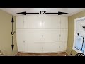 Built In Shelves TIMELAPSE: Giant Entertainment/Shelf Built in, Storage for Days!