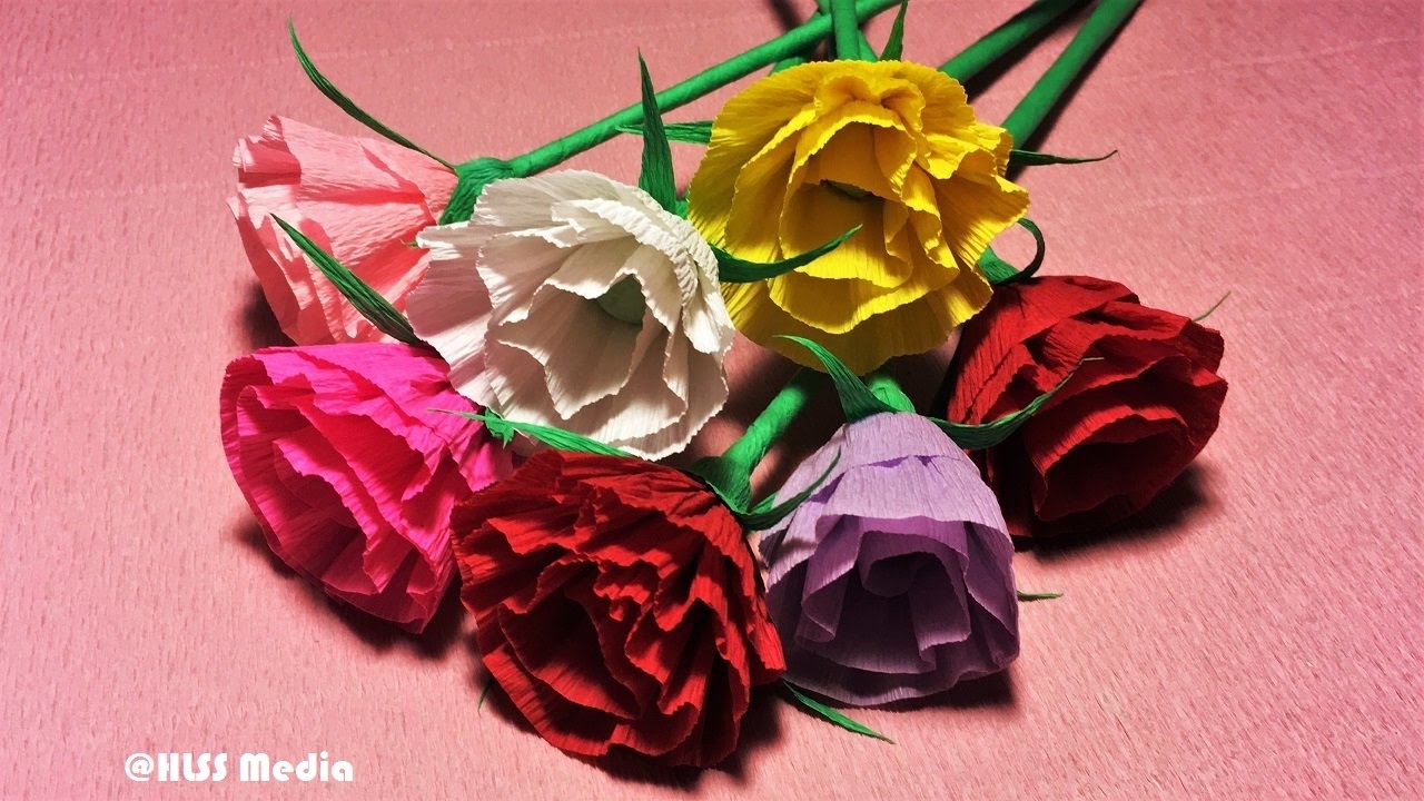 How To Make Easy Origami Rose Paper Beautiful Rose Crepe Paper Flower Making Tutorials Paper Craft