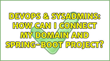 DevOps & SysAdmins: How can I connect My Domain and Spring-boot project?