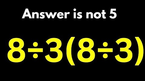 “99% People Get This Math Question Wrong! Can You Solve It Correctly?”