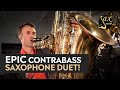 GIANT Contrabass Saxophone Duet