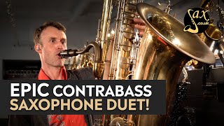 GIANT Contrabass Saxophone Duet