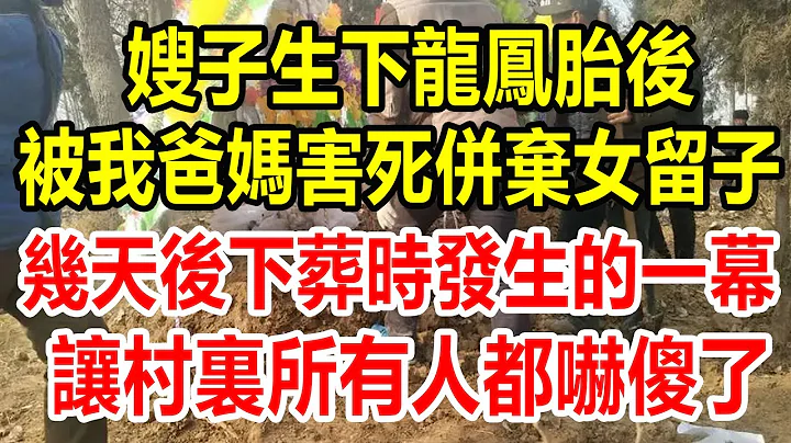 嫂子生下龙凤胎后，被我爸妈害si，并弃女留子，几天后，下葬时发生的一幕，让村里所有人都吓傻了#情感故事 #为人处世 #生活经验 #生活哲学 #幸福人生 #灵异故事 - 天天要闻