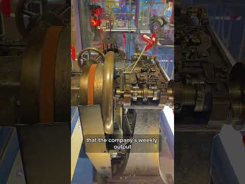 Hairgrip shaping machine at Thinktank