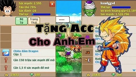 Ngọc Rồng Online - Tặng Acc Ngọc Rồng Sv3 Cho Anh Em