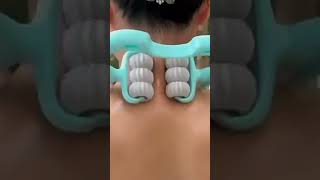 How to Relieve Neck Tension with a 6-Wheel Roller 😳 Adjustable Six-Wheel Neck Massager Roller